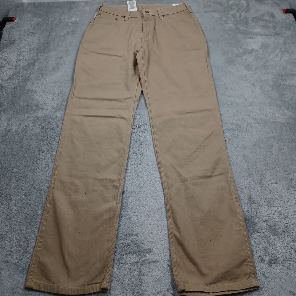 Carhartt Pants Womens 8 Brown Workwear Outdoor WB159 Pockets NWT